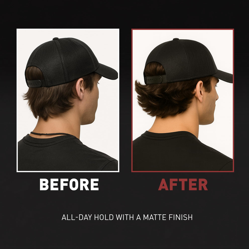 Hair Craft Co. CRVFT true matte finish demonstrates zero shine for natural looking styles.