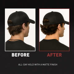 Hair Craft Co. CRVFT true matte finish demonstrates zero shine for natural looking styles.