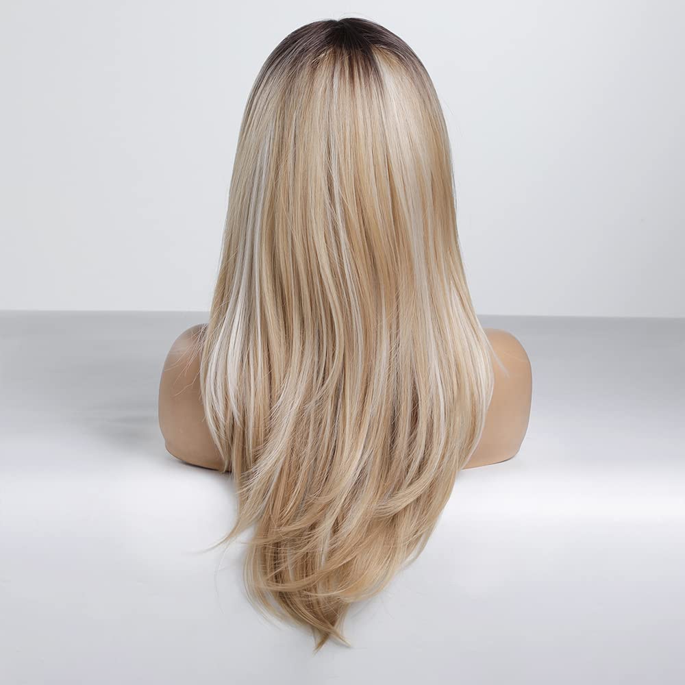 HAIRCUBE Blonde Wigs Daily-photoshoot Look helps you achieve polished casual or formal vibes.