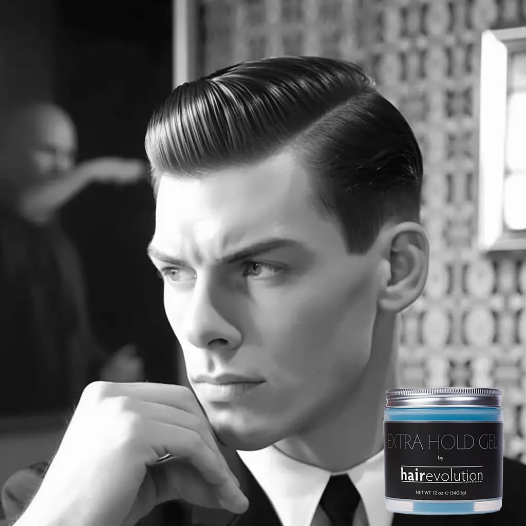 Hairevolution Extra Hold Gel shine swatches demonstrate ultimate shine potential.