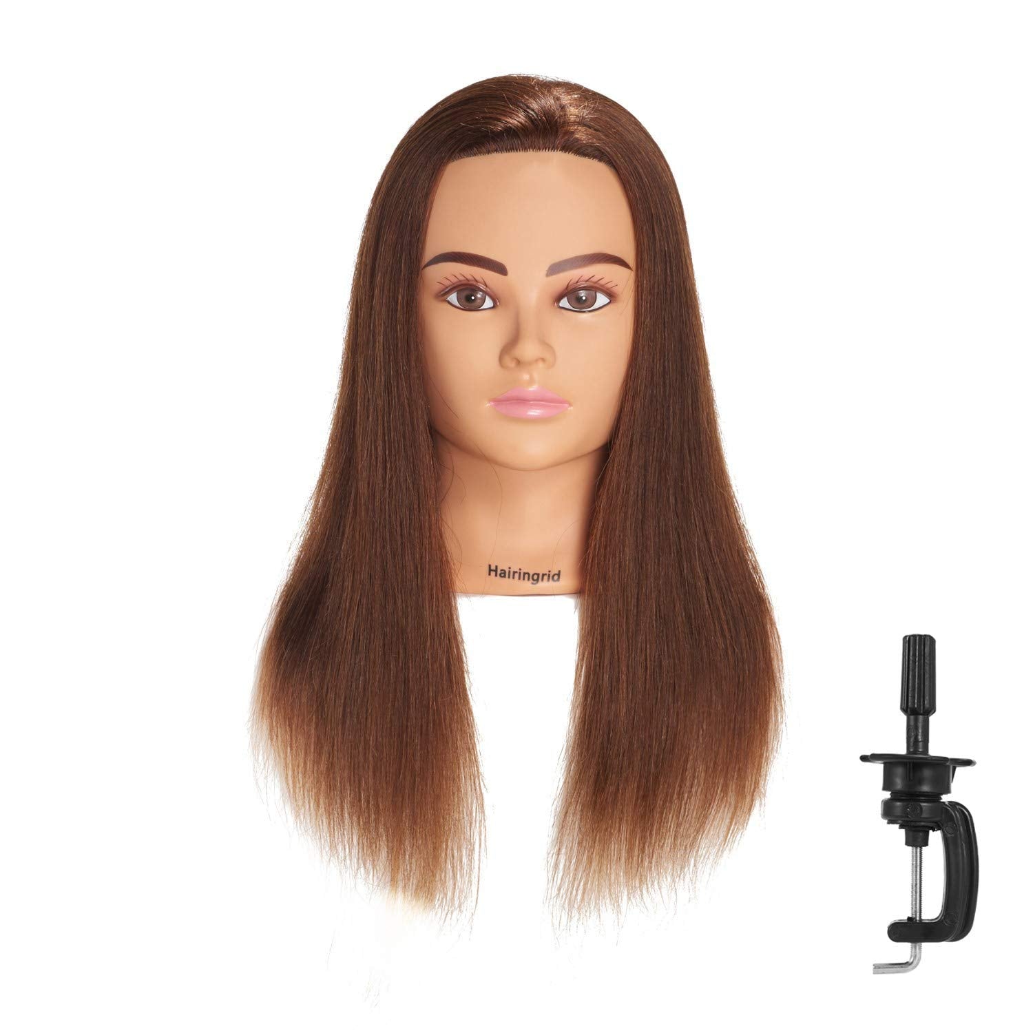 Hairingrid mannequin head 20-22 inches for realistic salon practice.