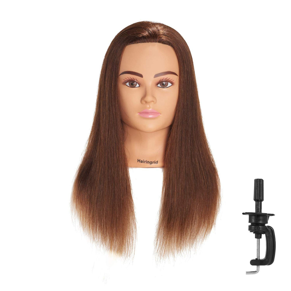 Hairingrid mannequin head 20-22 inches for realistic salon practice.