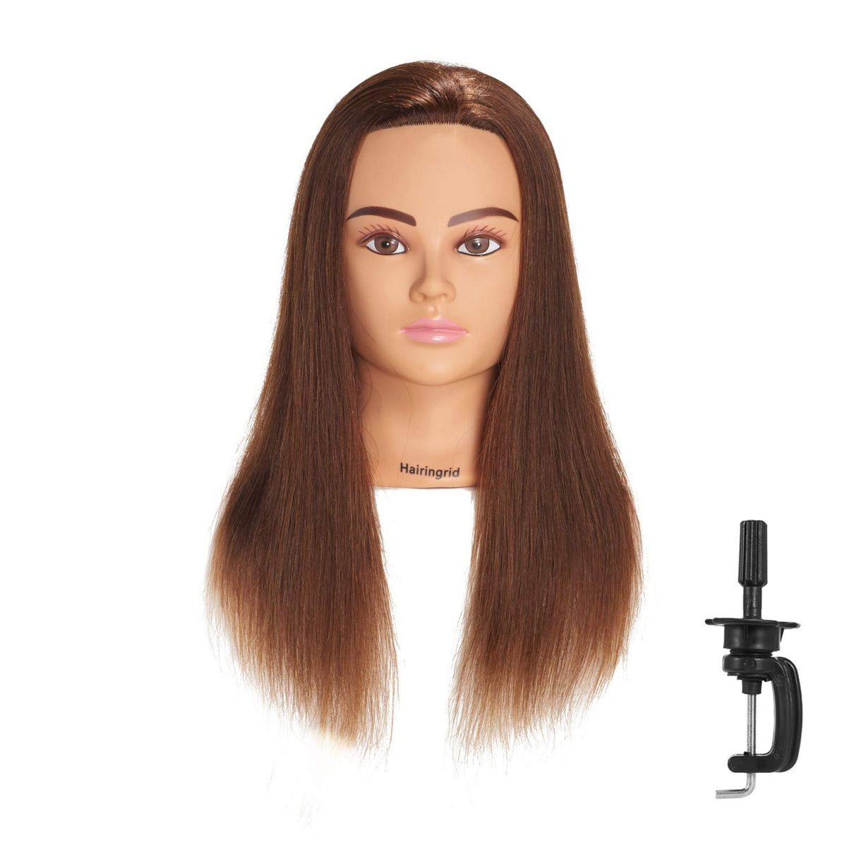 Hairingrid mannequin head 20-22 inches for realistic salon practice.