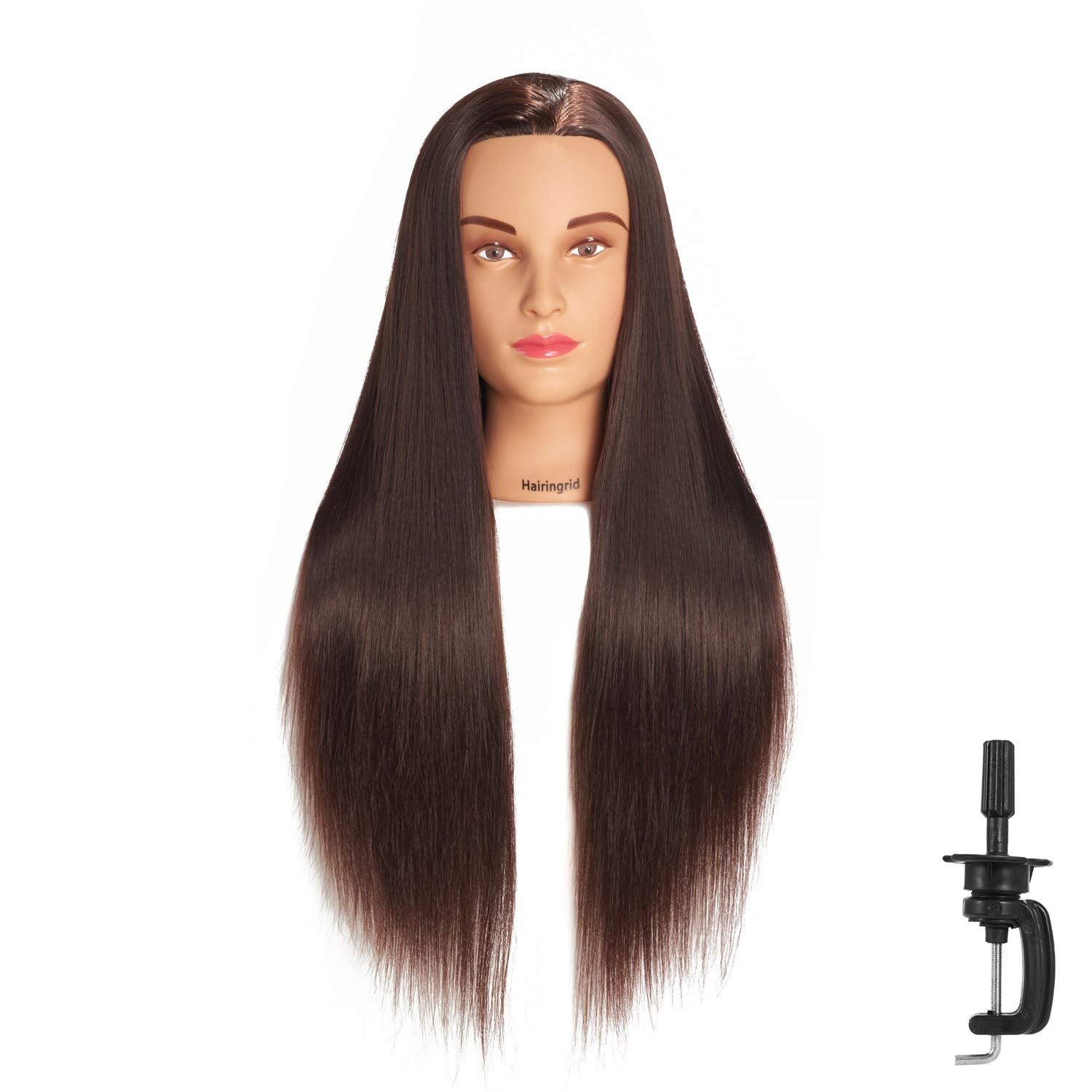 Hairingrid mannequin head 26-28in full-length hair training sessions