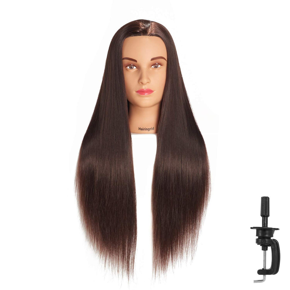 Hairingrid mannequin head 26-28in full-length hair training sessions