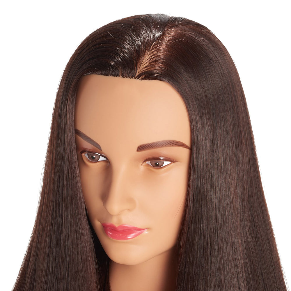 Hairingrid mannequin head brown color close-up ideal color-matching practice
