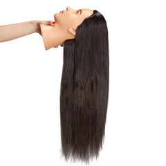 Hairingrid mannequin head hair length 20 inches for heat styling practice.