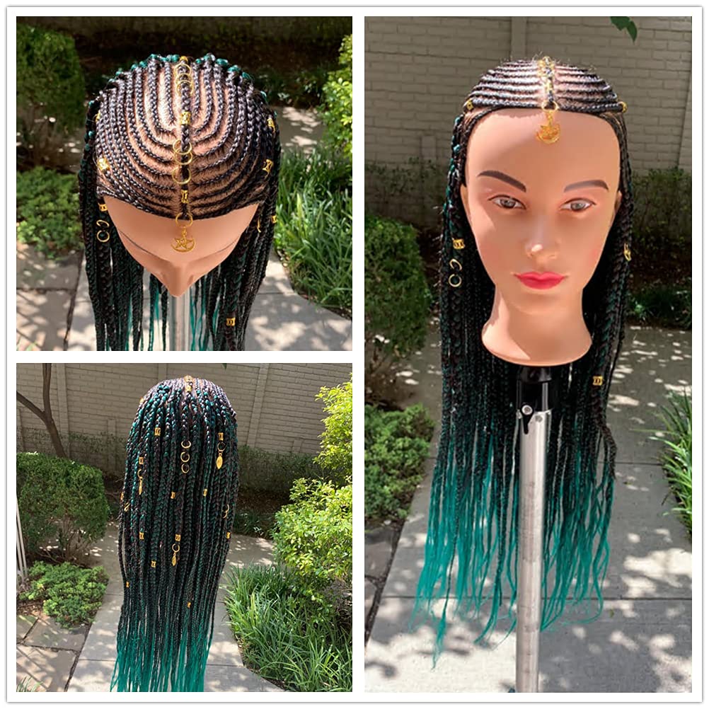 Hairingrid close-up of synthetic fiber hair highlights durability for repeated practice.