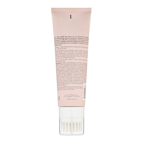 Hairitage Restart Button apricot-seed-powder closeup highlights gentle buildup removal.