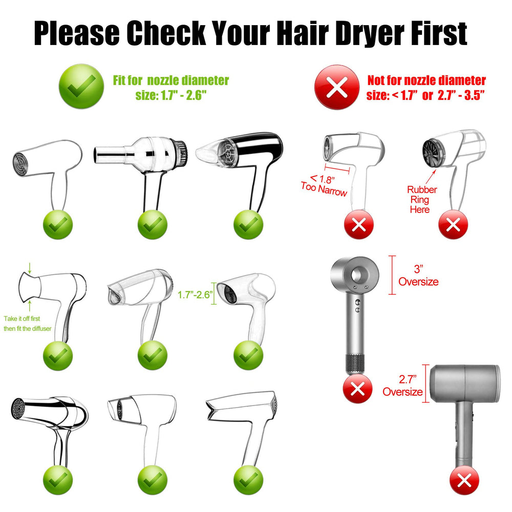 Hairizone diffuser in use on curly hair for curl-friendly drying