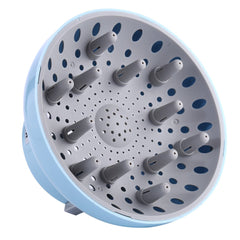 Hairizone universal diffuser blue front view showing compact styling tool