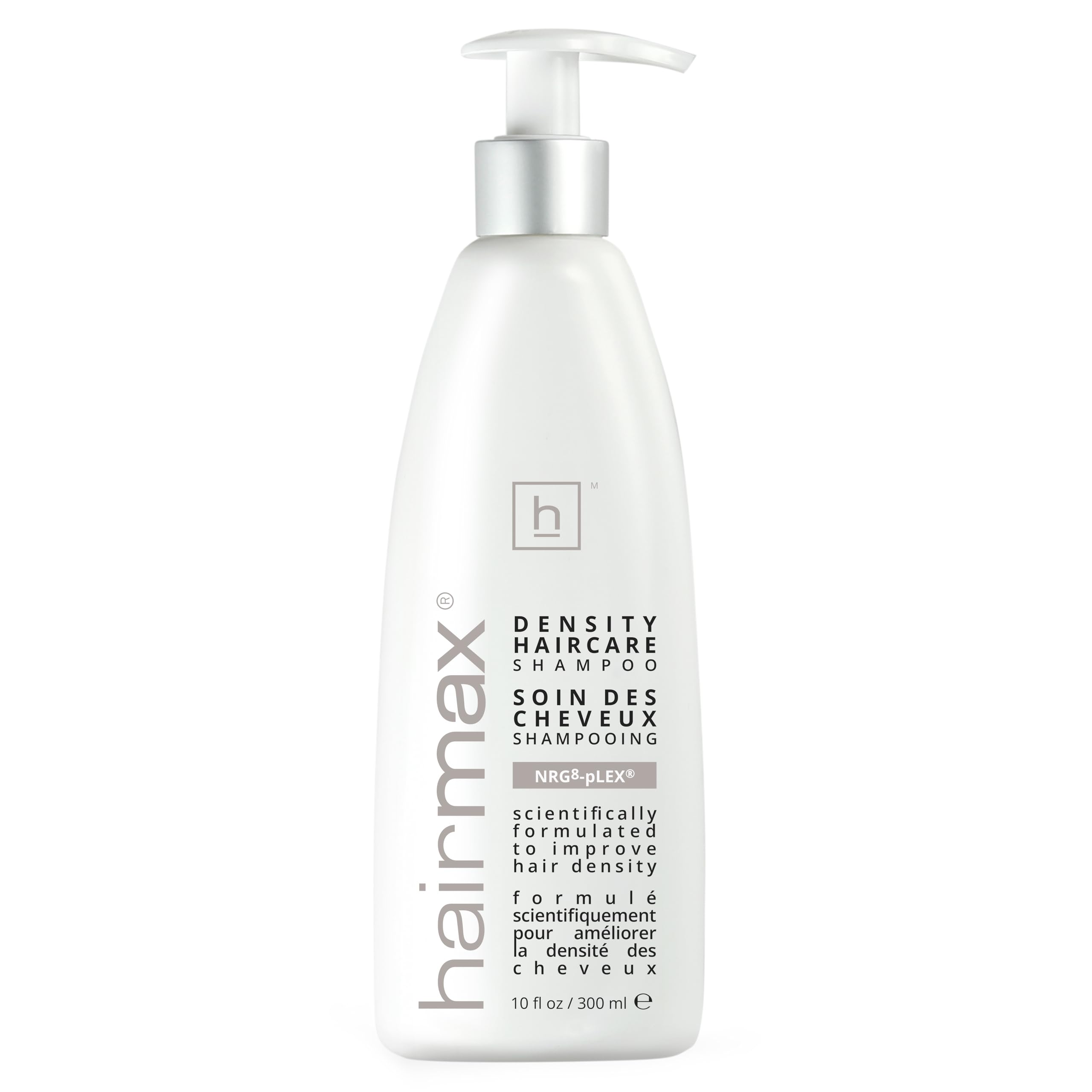 Hairmax Density Shampoo bottle pour for daily cleansing and scalp refreshment
