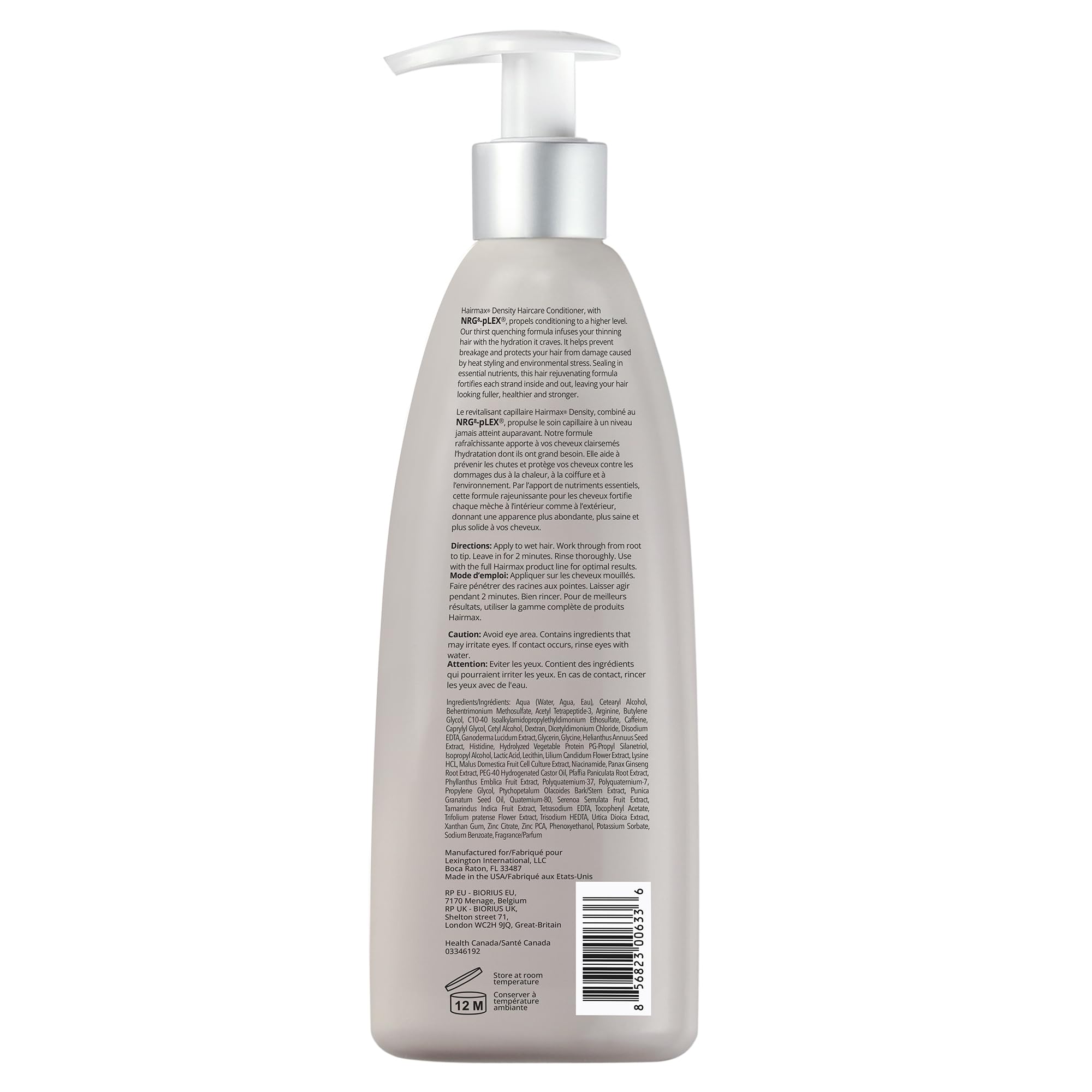 Hairmax Density Shampoo foam close-up illustrates refreshing cleanse for scalp health.