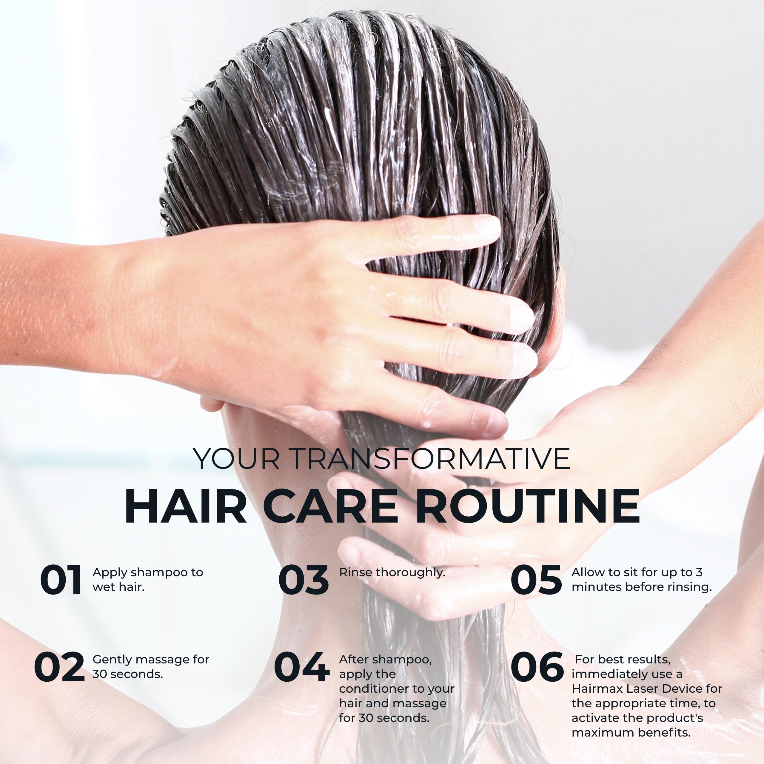 Hairmax sulfate-free label signals gentle care for color-treated hair.