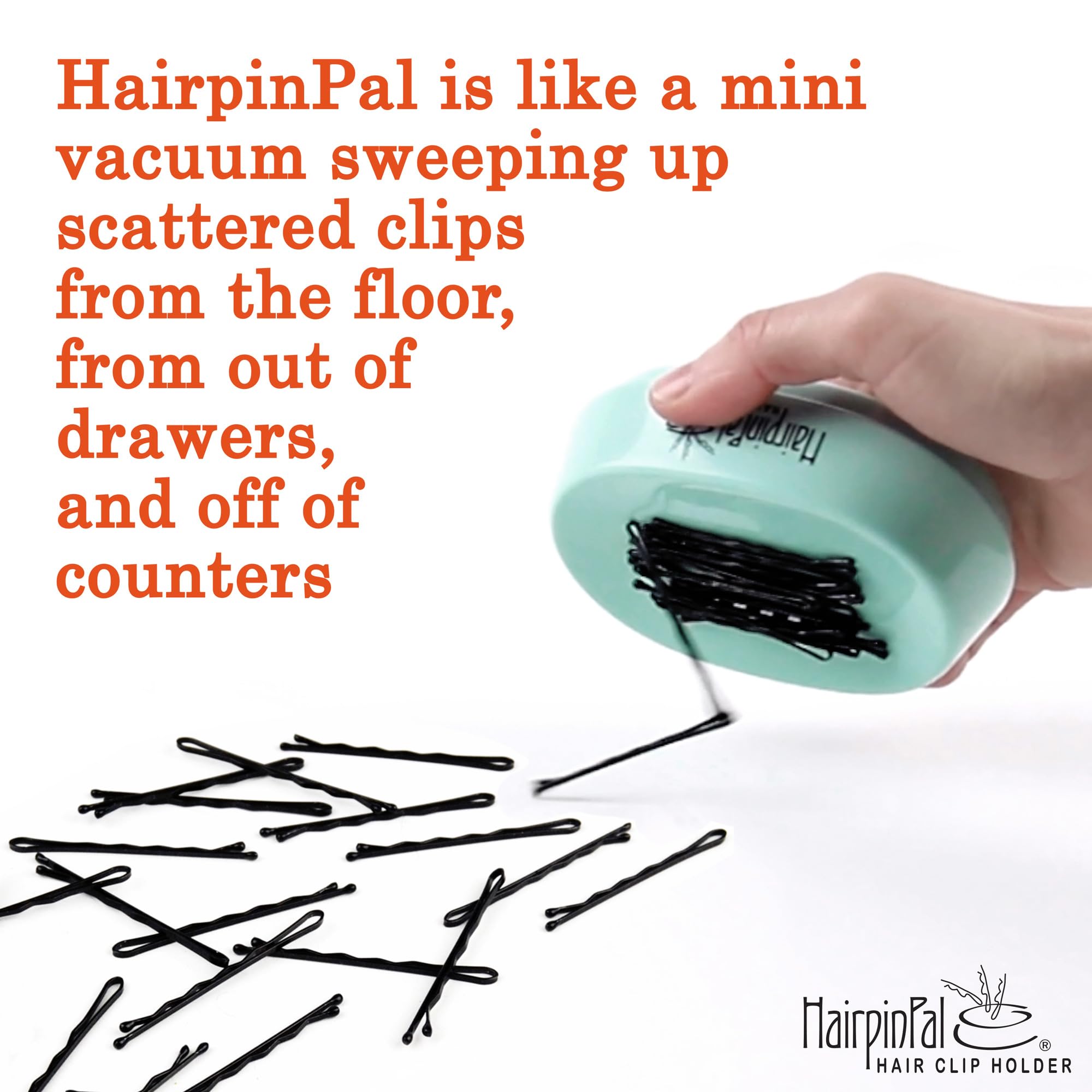 HairpinPal closeup bowl with pins and magnetic pull