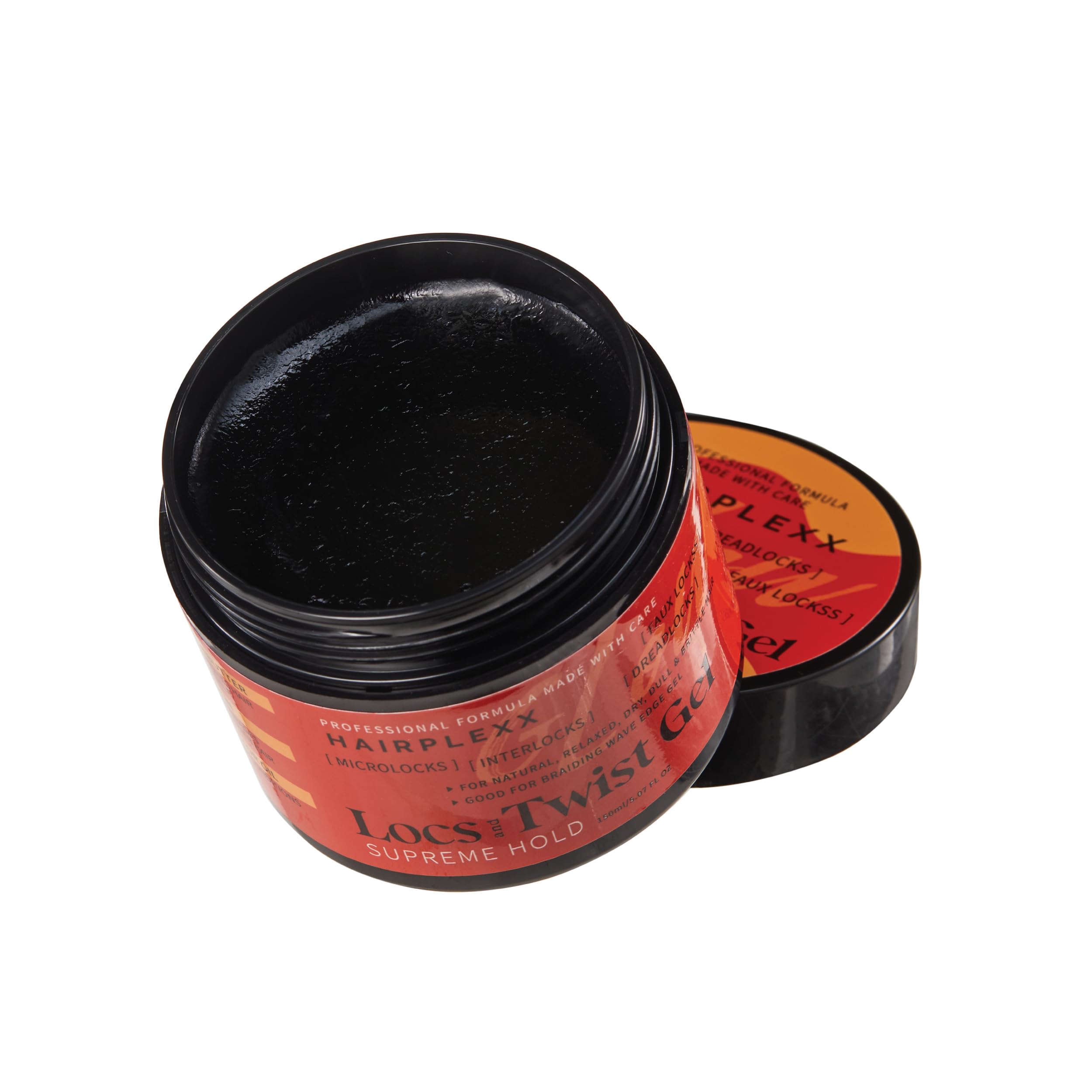 Hairplexx Glow Loc & Twist Gel micro loc friendly formula shown