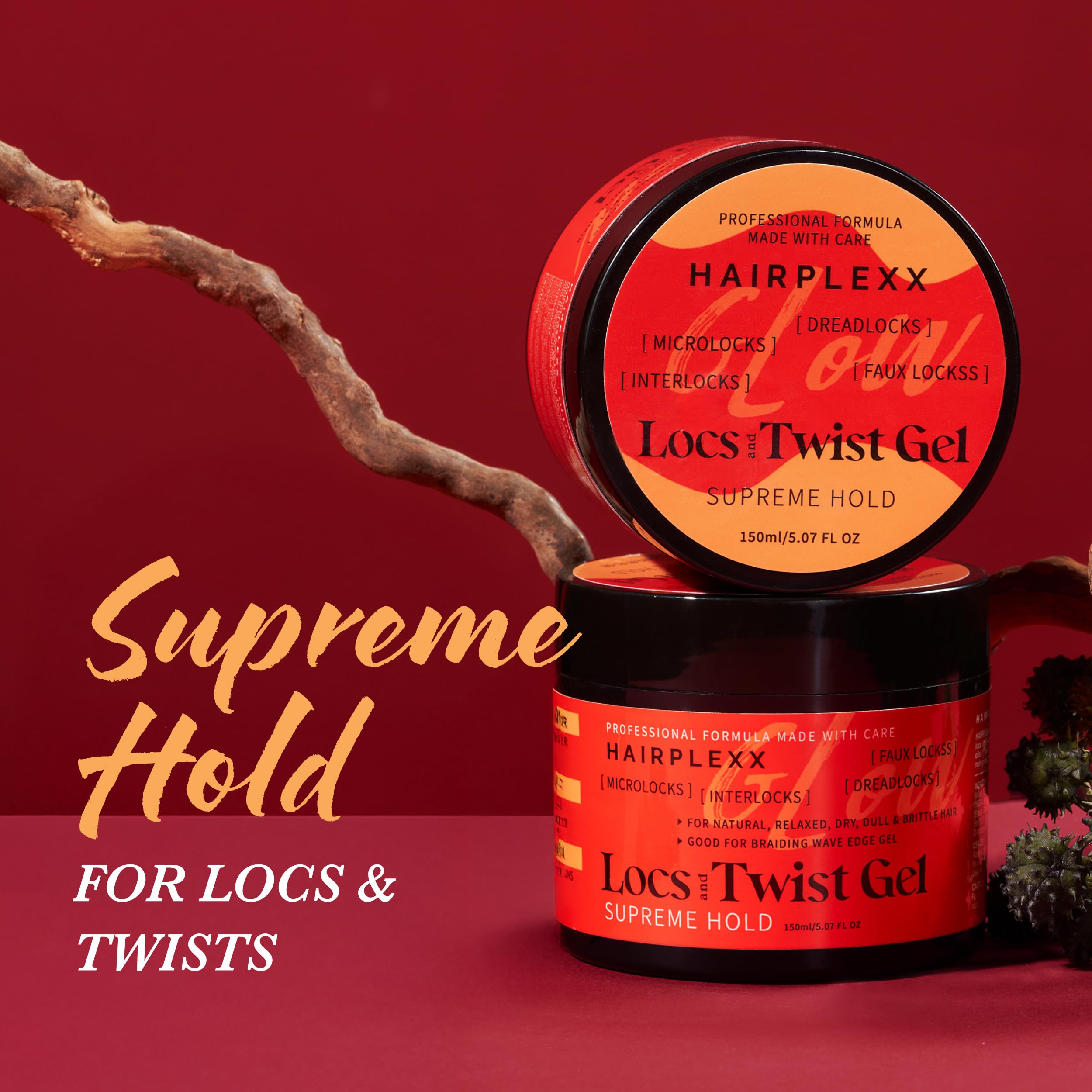 Hairplexx Glow Loc & Twist Gel on loc journey shows manageable separation.
