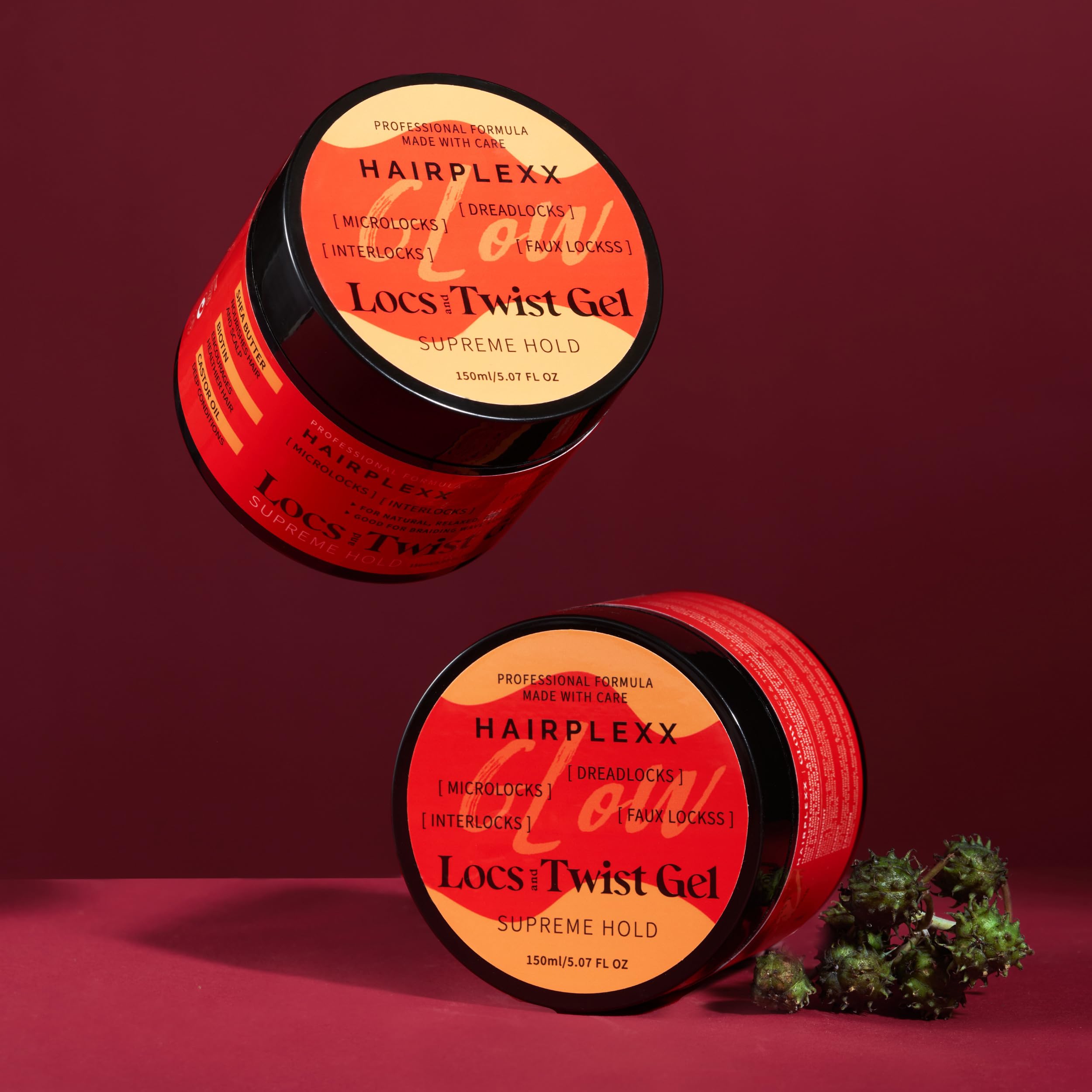 Hairplexx Glow Loc & Twist Gel glow styling for morning routine.