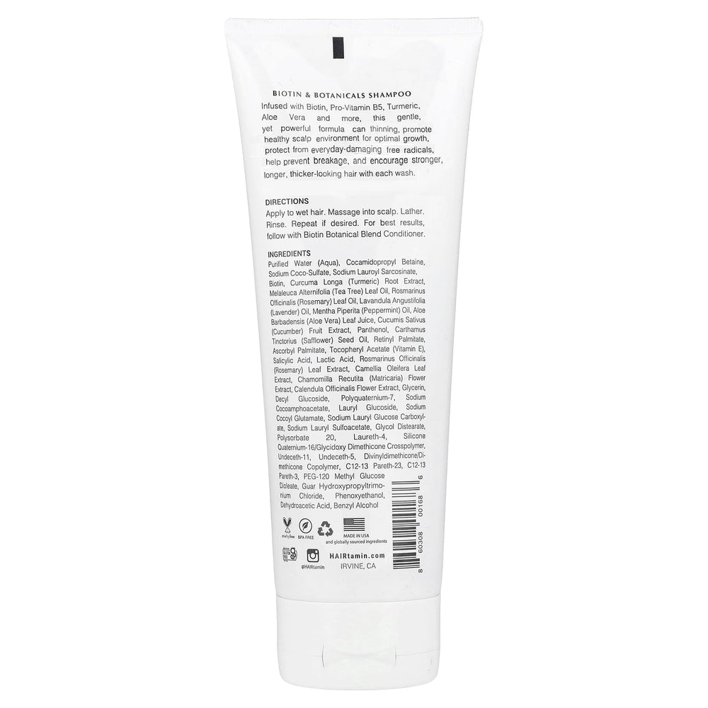HAIRtamin Biotin Shampoo daily-use routine shot implies easy integration into care.