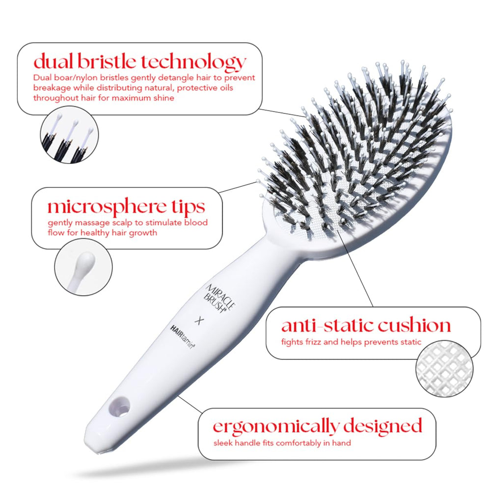 Hairtamin Miracle Brush versatile for all hair types and lengths at home