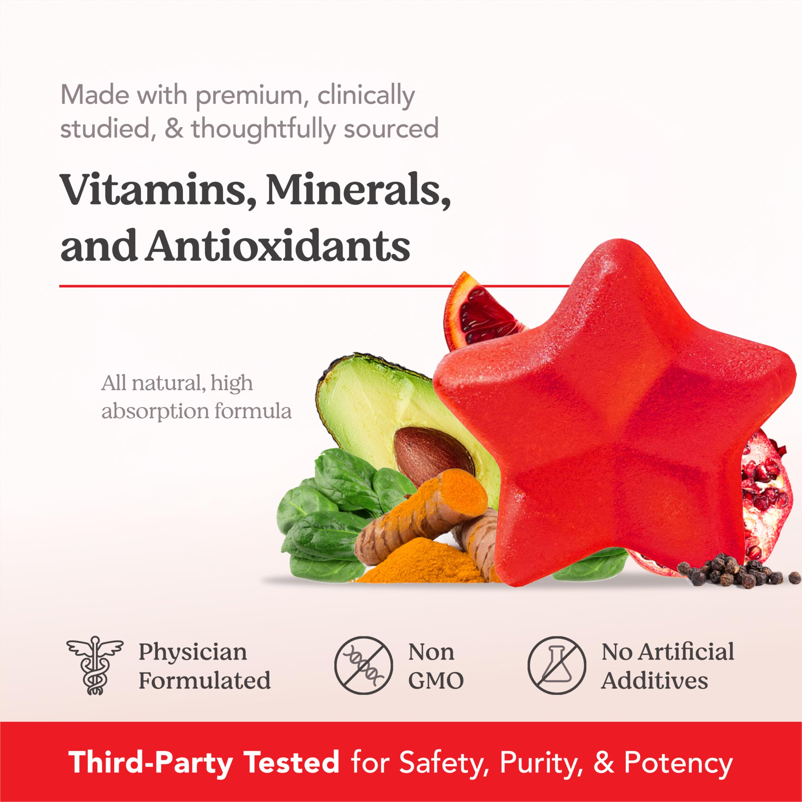 HAIRtamin Vegan Gummy Stars taste—delicious daily hair health support.