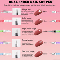 HAIY Dual-Tip Dotter Tool enables precise dotting and engraving tasks.