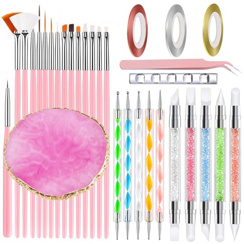 HAIY nail art tools 31pc set overview with versatile kit for DIY nails