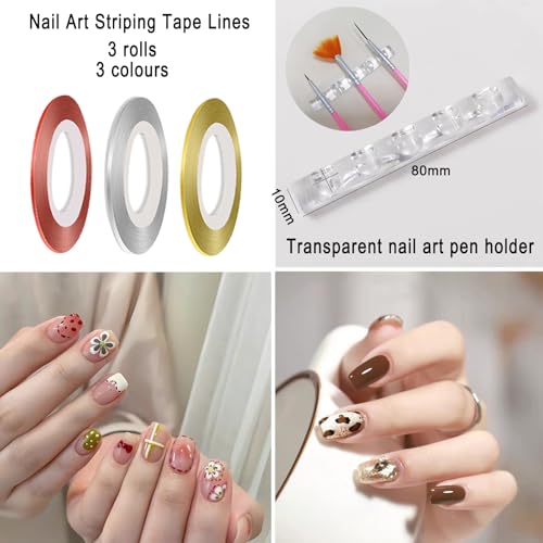 HAIY nail art tweezers for precise element placement