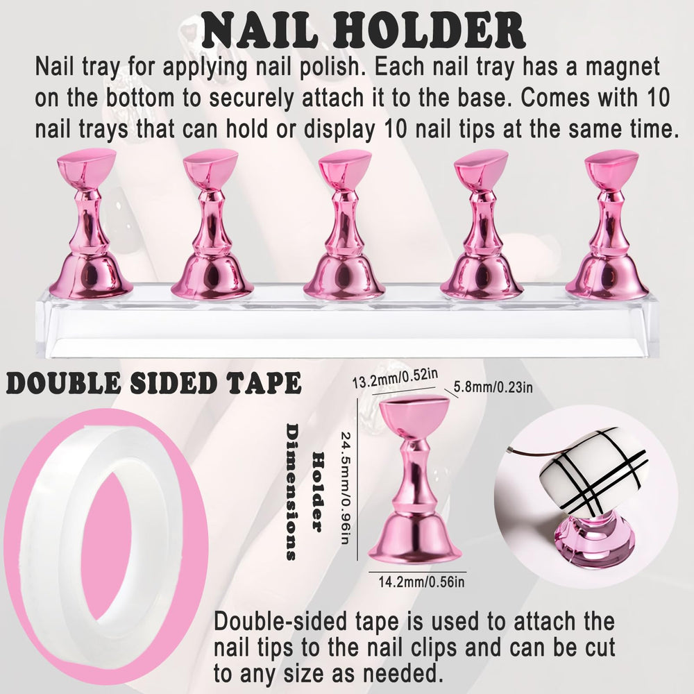HAIY Nail Brushes 15-piece collection with detailed patterns for intricate designs.