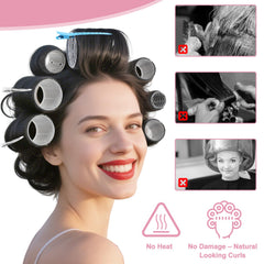 HAKINBOT oversized 85mm clips hold thick hair securely for long-lasting placement.