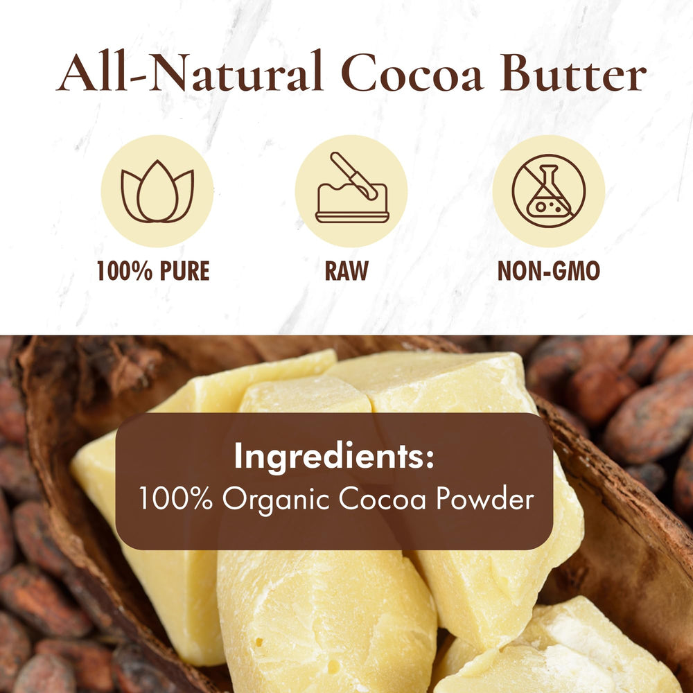 HalalEveryDay sealable bag of cocoa butter for base formulations.