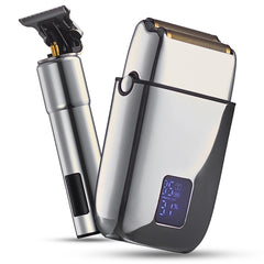 Hal&Hol professional cordless trimmer front view with precision blades for crisp beard lines.