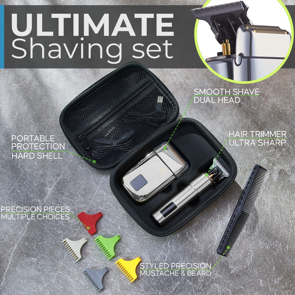 Hal&Hol trimmer side grip showing ergonomic handling for comfortable, precise grooming sessions.