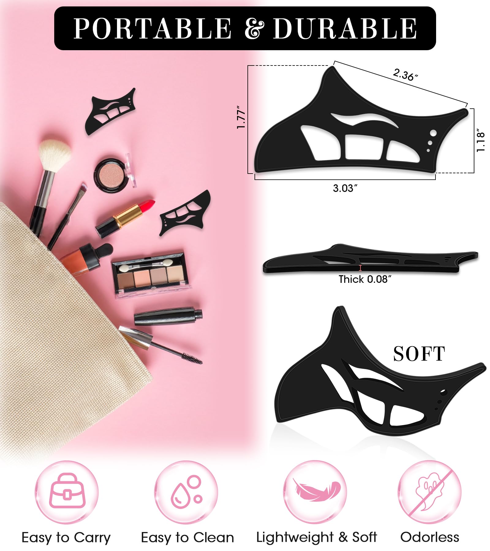 Haldane beauty spot stencil adds decorative accent to eye makeup