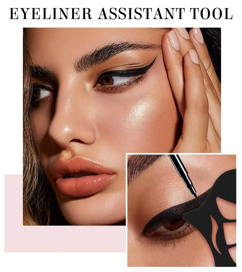 Haldane eyelash brush aid shown with mascara-friendly setup
