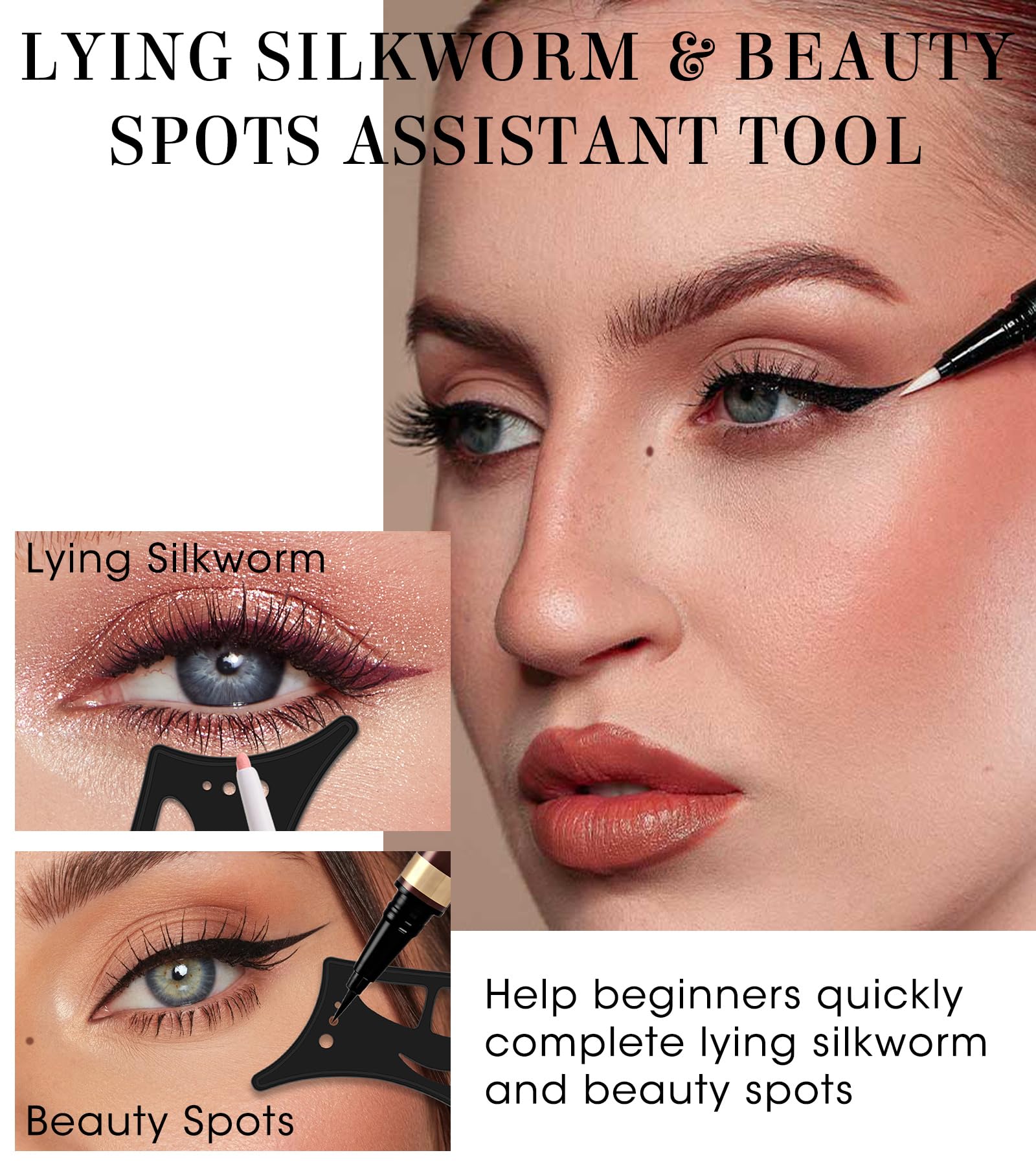 Haldane lying silkworm stencil included for varied looks