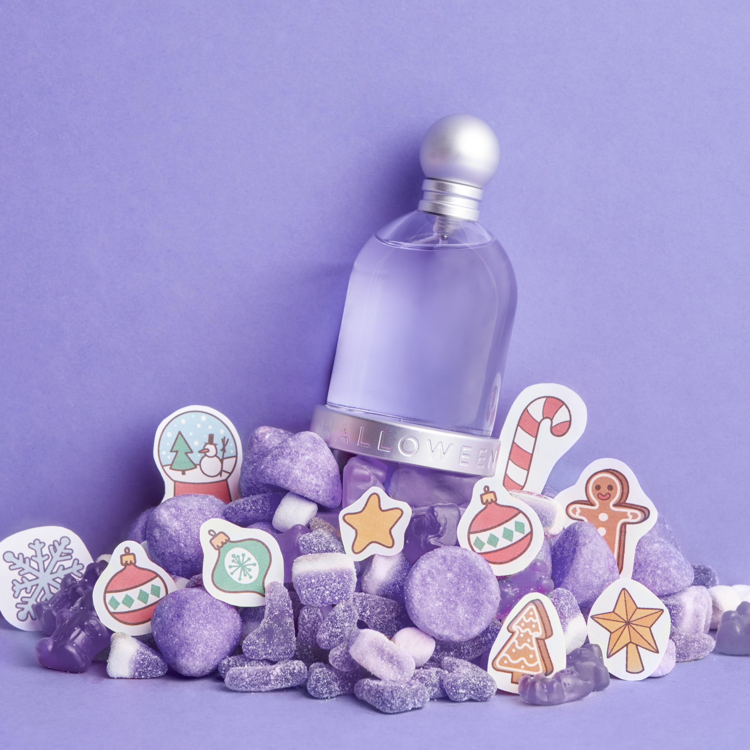 Halloween bottle tilt reveals ergonomic design for smooth, controlled fragrance application.