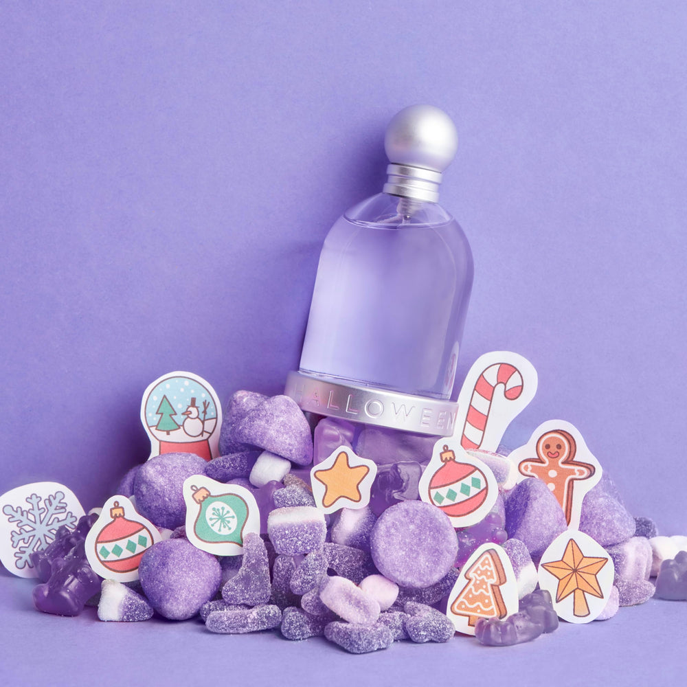 Halloween bottle tilt reveals ergonomic design for smooth, controlled fragrance application.