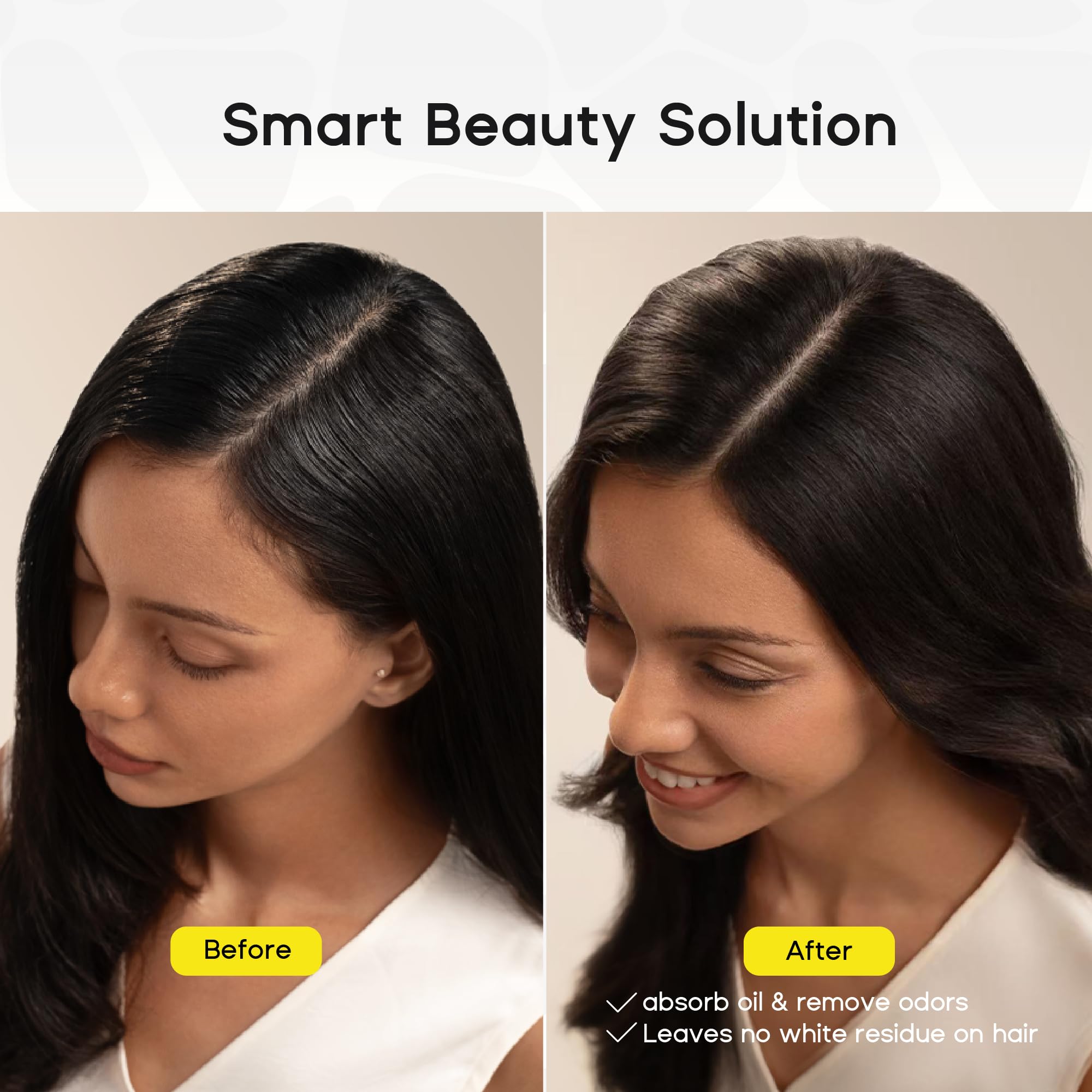 HALOVIDA dry shampoo absorbs oil for long-lasting volume