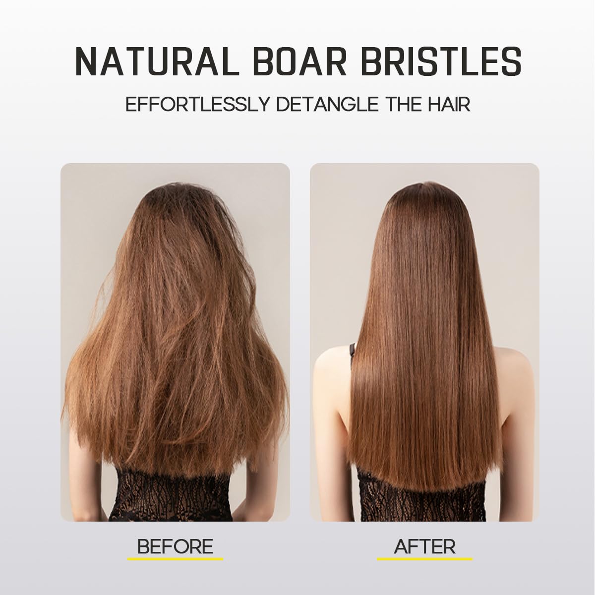 HALOVIDA hair brush features scalp massage with a flexible cushion.