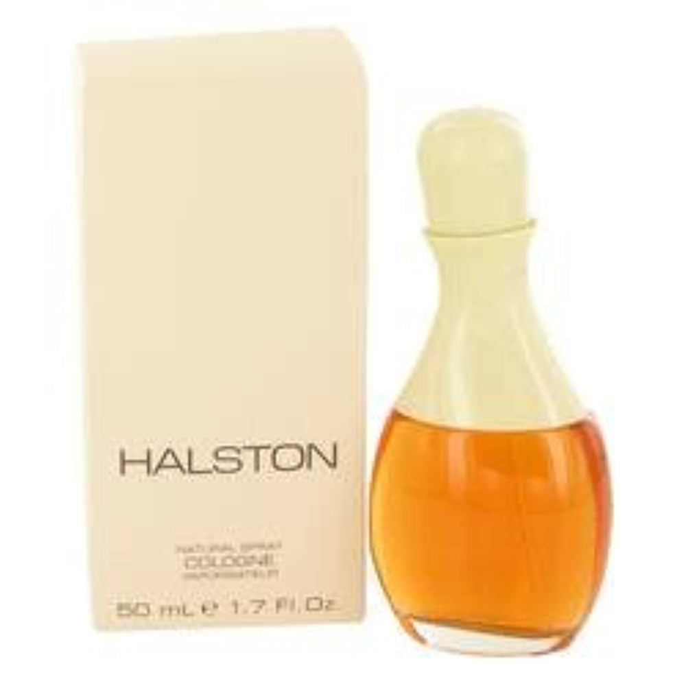 Halston women perfume bottle closeup highlights premium materials