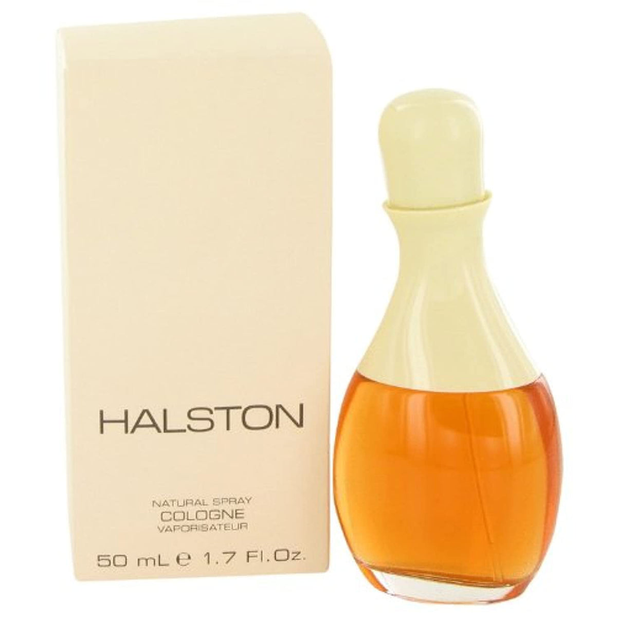 Halston women perfume bottle front view, showcasing a sophisticated fragrance for evening wear