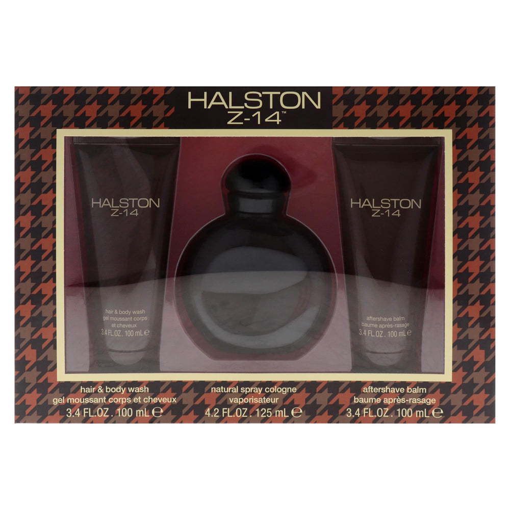 Halston Z-14 gift-set interior view shows complete three-piece collection.