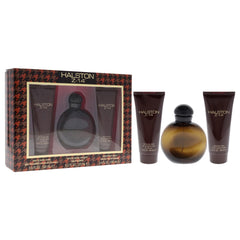 Halston Z-14 hair and body wash bottle ready for refreshing morning shower ritual.
