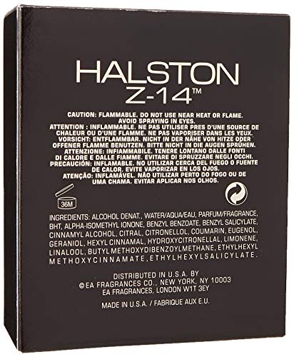 Halston Z-14 for Men cap detail, premium finish signaling quality.