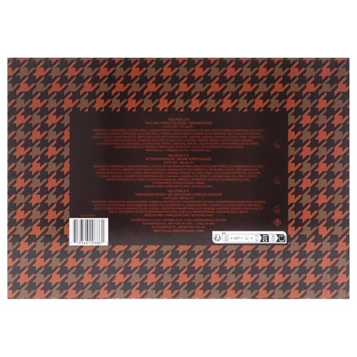 Halston Z-14 usage shot depicting easy grooming routine with the gift set.
