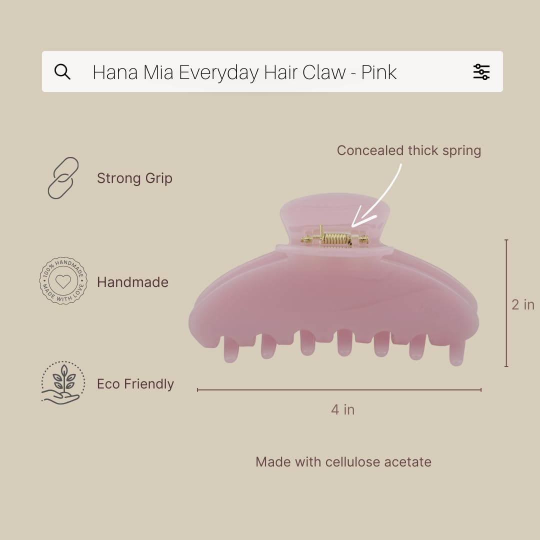 Hana Mia easy-open blush clip enables quick styling across hair types