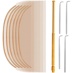 Hanaive wig making kit light brown lace nets laid out for beginners.