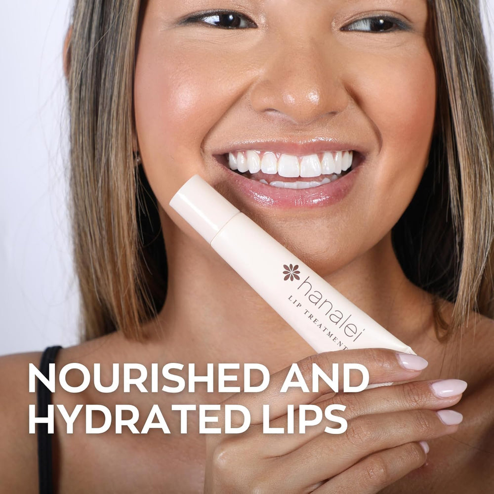 Hanalei kukui oil ingredient close-up showing nourishing oils for lips.