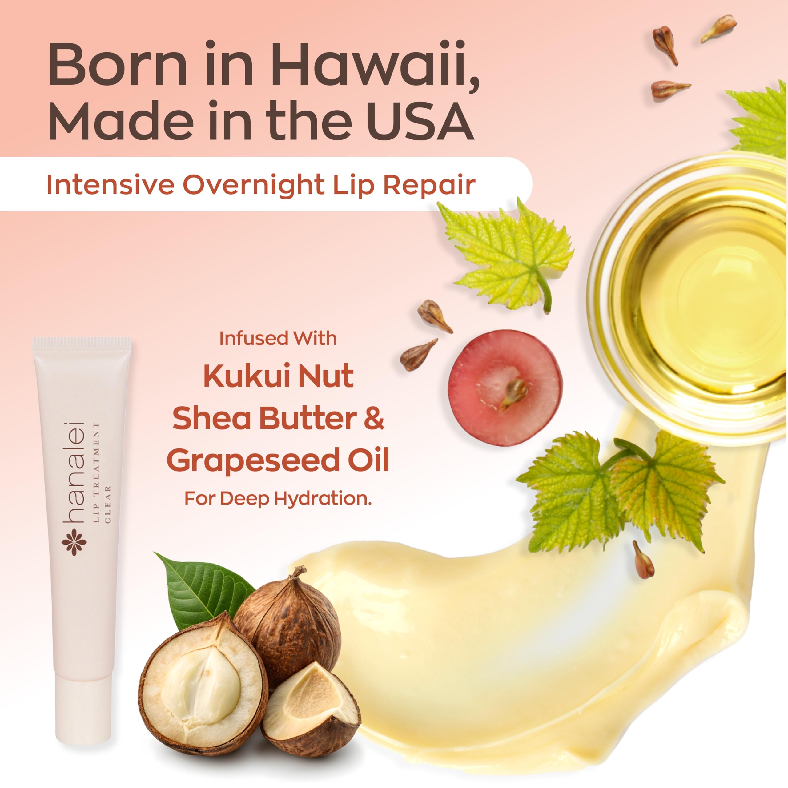 Hanalei Lip Treatment application being applied to lips